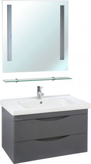 Тумба под раковину Bellezza Санриса 100см серебро 00000007819